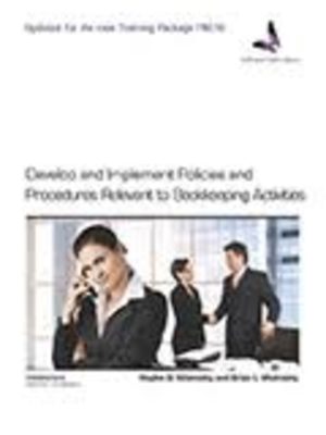 Develop & Implement Policies Bookkeeping Activities 2nd Edition